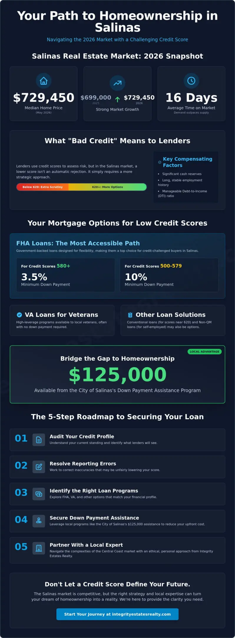 Bad Credit Home Loans in Salinas, CA: Your 2026 Path to Homeownership