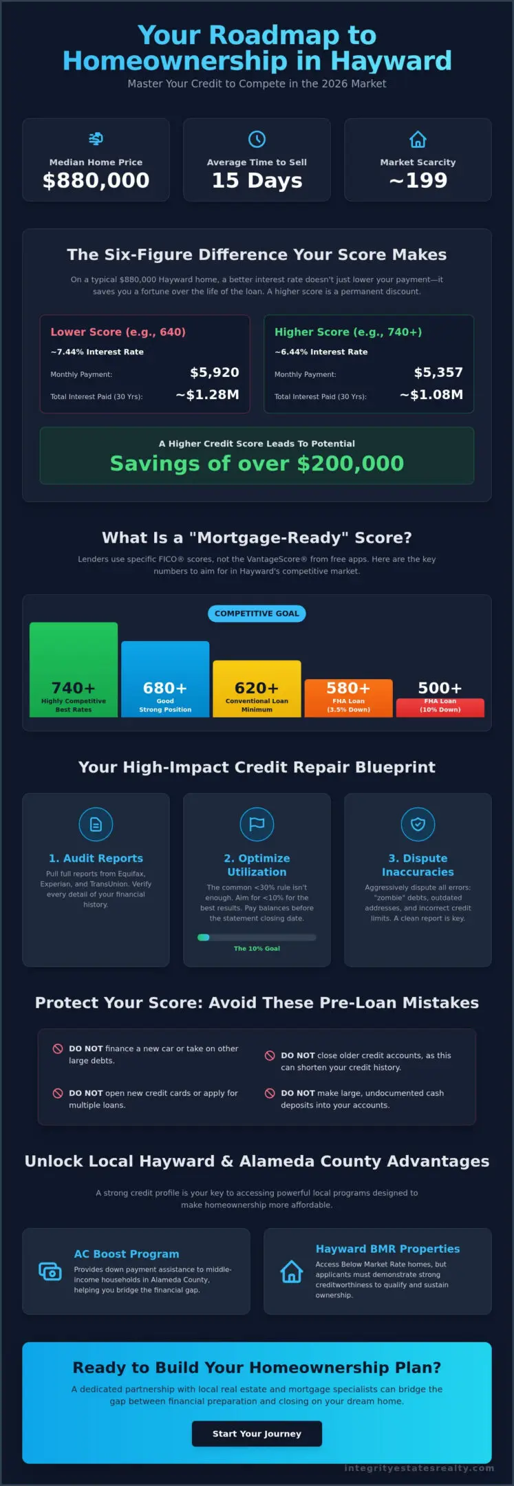 How to Improve Your Credit Score to Buy a House in Hayward: A 2026 Guide