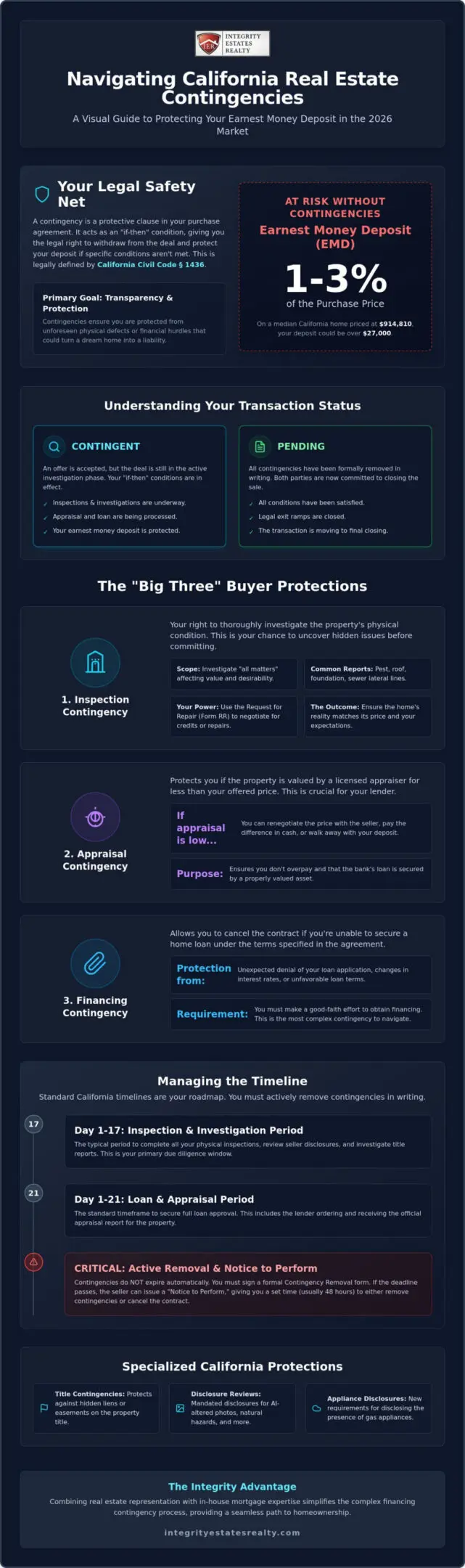 Real Estate Contingencies Explained: Protecting Your California Home Purchase in 2026